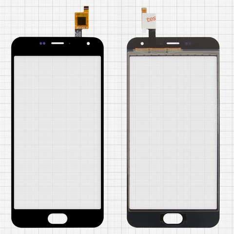 Сенсорний екран для Meizu M2, M2 Mini, велика мікросхема, чорний, тип 1, 6*6 mm