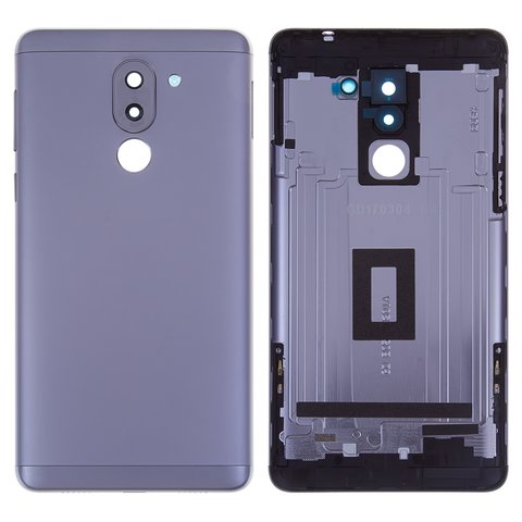 Задняя панель корпуса для Huawei GR5 2017 , Honor 6X, Mate 9 Lite, черная, с боковыми кнопками
