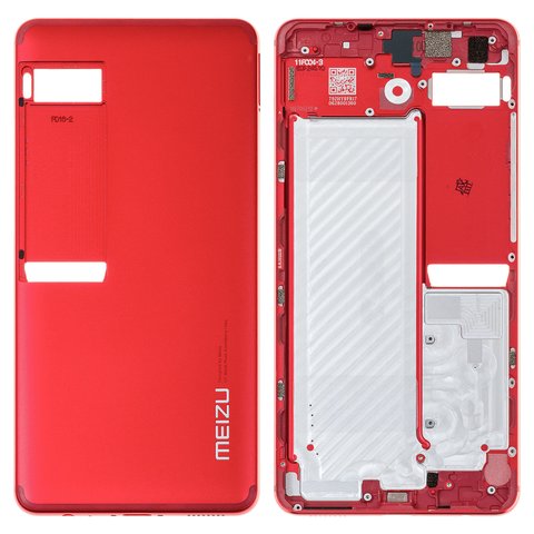 Задня панель корпуса для Meizu Pro 7, червона