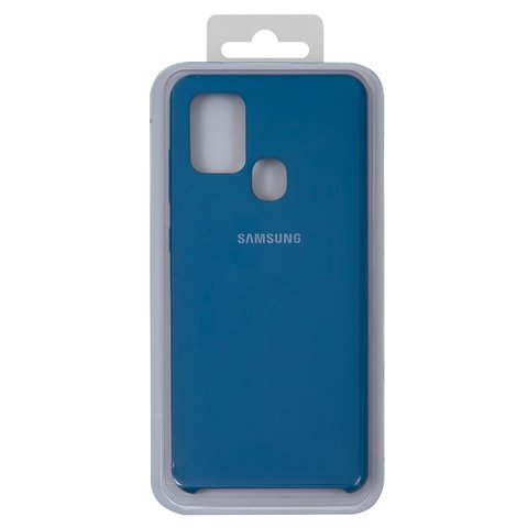 Чехол для Samsung A217 Galaxy A21s, синий, Original Soft Case, силикон, azure 24 