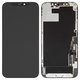 Дисплей для iPhone 12, iPhone 12 Pro, черный, с рамкой, Оригинал (переклеено стекло), с пластиками камеры и датчика приближения