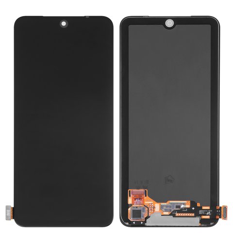 Дисплей для Xiaomi Poco M5s, Redmi Note 10, Redmi Note 10S, чорний, без рамки, Оригінал переклеєне скло , M2101K7AI, M2101K7AG