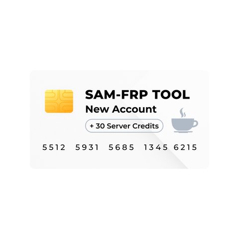 Sam FRP Tool новий акаунт зі 30 серверними кредитами