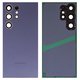 Задня панель корпуса для Samsung S928 Galaxy S24 Ultra, фіолетова, із склом камери, titanium viole
