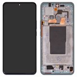 Дисплей для Xiaomi 12T, 12T Pro, синий, с рамкой, High Copy, (OLED), 22081212UG, 22081212G, 22071212AG