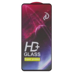 Защитное стекло All Spares для Samsung M556 Galaxy M55, совместимо с чехлом, Full Glue, черный