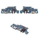 Шлейф для Samsung A066 Galaxy A06 5G, M066 Galaxy M06, конектора зарядки, з компонентами, High Copy, плата зарядки