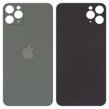 Задня панель корпуса для iPhone 11 Pro Max, зелена, не потрібно знімати скло камери, Original (PRC), big hole, matte midnight green