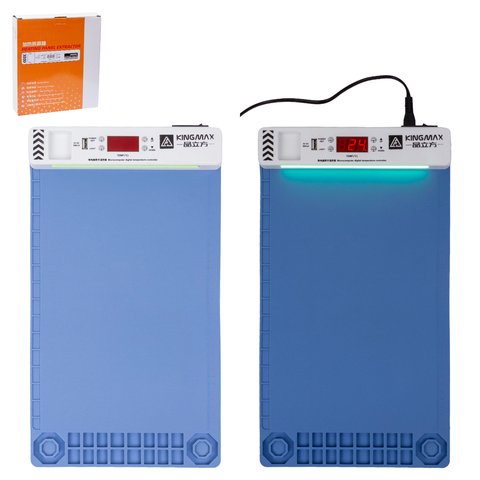 Нагревательный коврик для разборки cепаратор  Kingmax PCB14, с подсветкой, 250*380 mm, 50 120°C, 5V 500mAh