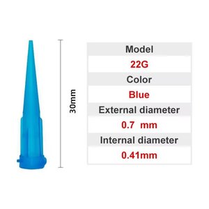 Игла дозатор 22G, 0,7 мм, прямая, для шприцев, для винта, 10 шт.