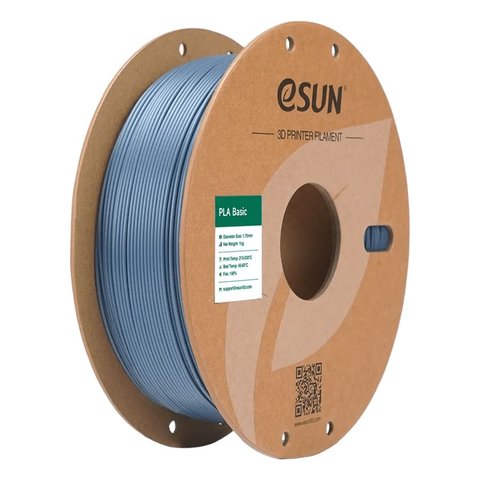 Філамент для 3D принтера eSUN PLA Basic Grey, 1 кг