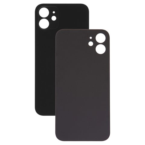 Panel trasero de carcasa puede usarse con iPhone 12, negra, no es necesario desmontar la cámara, AAA, big hole