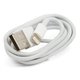 Cable USB, Lightning, 100 cm, blanco, High Copy