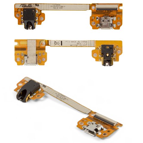 Flat Cable compatible with Asus Nexus 7 google, headphone connector, charge connector, with components 