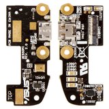Cable flex puede usarse con Asus ZenFone 2 (ZE550CL), del conector de carga, con micrófono, con componentes, placa del cargador