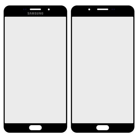 Vidrio de carcasa puede usarse con Samsung A910 Galaxy A9 2016 , negro