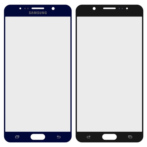 Housing Glass compatible with Samsung N9200 Galaxy Note 5, dark blue 