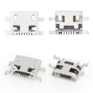 Charge Connector compatible with Cell Phones, 7 pin, type 11, micro USB type B 