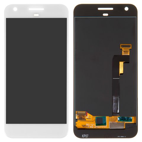LCD compatible with HTC S1 Google Pixel, white, without frame 