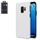 Case Nillkin Super Frosted Shield compatible with Samsung G960 Galaxy S9, (white, with support, matt, plastic) #6902048153707