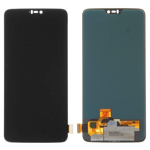 LCD compatible with OnePlus 6 A6003, black, without frame, High Copy, OLED  