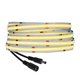 Tira de luces LED COB (480 diodos LED, luz blanca cálida RA90, DC 24V, 5 m)