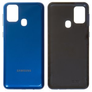Panel trasero de carcasa puede usarse con Samsung M315 Galaxy M31, M315F DS Galaxy M31, azul
