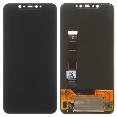 Дисплей для Xiaomi Mi 8, черный, без рамки, Оригинал переклеено стекло , M1803E1A