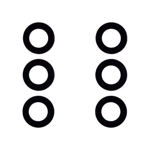 Camera Lens compatible with Samsung A145 Galaxy A14, A245 Galaxy A24, M146B Galaxy M14, black, without frame, set 3 pcs. 