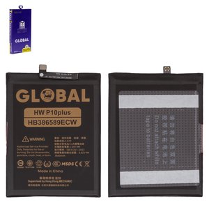 Battery Mechanic HB386589ECW  HB386590ECW compatible with Huawei P10 Plus, Li Polymer, 3.82 V, 3650 mAh 