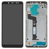 Pantalla LCD puede usarse con Xiaomi Redmi Note 5, negro, con marco, Copy, In-Cell, (TFT)