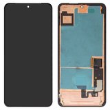 LCD compatible with Google Pixel 8 Pro, (black, with frame, original (change glass) , GC3VE, G1MNW)