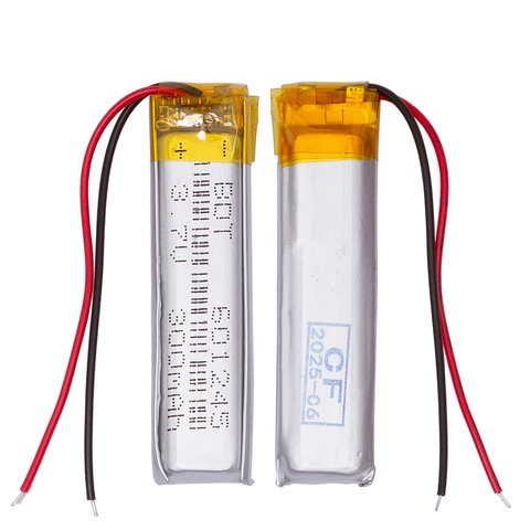 Battery 601245, 45 mm, 12 mm, 6.0 mm, Li ion, 3.7 V, 300 mAh, with controller 