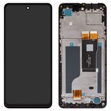 Pantalla LCD puede usarse con ZTE Nubia Music (Z2353), negro, con marco, Original (PRC), 15-3240A-14681-51