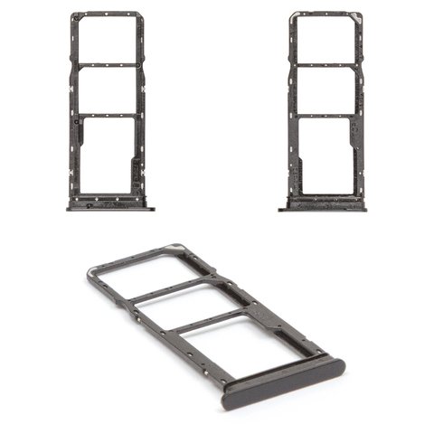 SIM Card Holder compatible with Samsung A055 Galaxy A05, black, dual SIM 