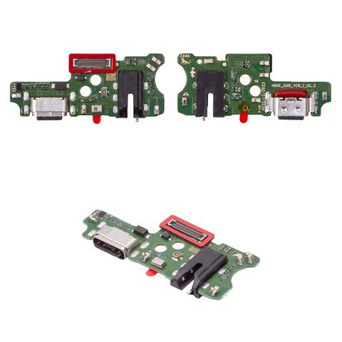 Flat Cable compatible with Infinix Note 12 2023  X676C , Note 12 Pro X676 , charge connector, with components, Original PRC , charging board 
