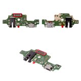 Flat Cable compatible with Tecno Spark 5 (KD7S), (headphone connector, charge connector, with microphone, with components, High Copy, charging board)