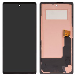 Pantalla LCD puede usarse con Google Pixel 6a, negro, con marco, Copy, TFT  GX7AS, GB62Z, G1AZG