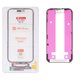 Touchscreen G+OCA PRO compatible with iPhone 15, (with OCA film, with frame, black, without microcircuit)