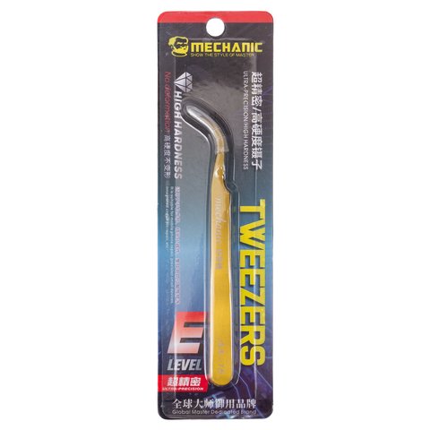 Mounting Tweezers Mechanic AA 15, curved, 120 mm, ultra precision 
