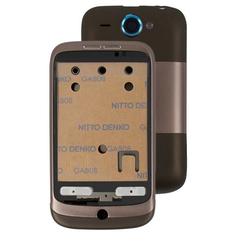 Housing compatible with HTC A3333 Wildfire, brown 