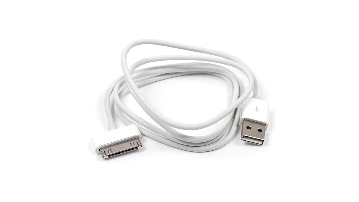 Har det dårligt høflighed Rendition USB Cable, (USB type-A, 30 pin for Apple, white) - GsmServer