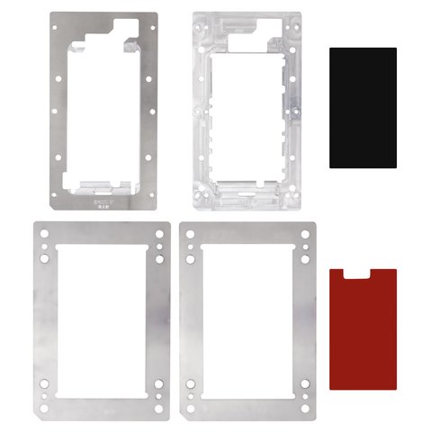 LCD Module Mould compatible with Apple iPhone 6S Plus; YMJ 3 01, for OCA film gluing,  to glue glass in a frame, set 