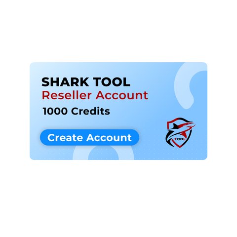 Shark Tool Reseller Account 1000 Credits Create an Account 