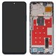 LCD compatible with Huawei Honor 90 Lite, Honor X8a, (dark blue, with frame, Original (PRC), CRT-LX1, CRT-LX2, CRT-LX3, CRT-NX1)