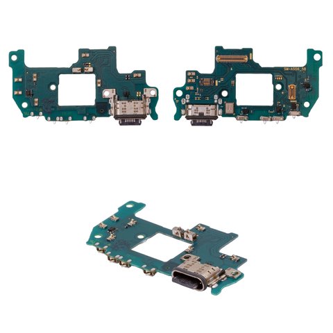 Flat Cable compatible with Samsung A556 Galaxy A55, charge connector, with microphone, with components, Original PRC , charging board