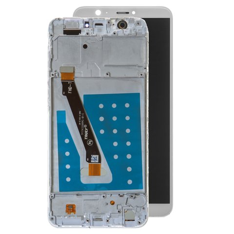 Pantalla LCD puede usarse con Huawei Enjoy 7s, P Smart, blanco, Logo Huawei, con marco, High Copy, FIG L31 FIG LX1
