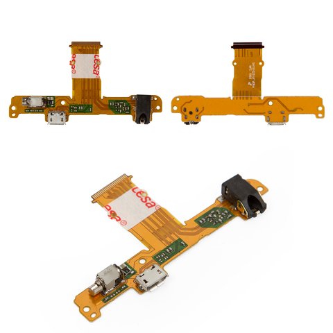 Cable flex puede usarse con Huawei MediaPad 10 Link+ S10 231u , amarillo, con componentes