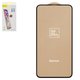 Vidrio de protección templado Baseus puede usarse con Apple iPhone 11 Pro Max, iPhone XS Max, 0.2 mm 9H, Arc-Surface, Anti-Blue Light, 5D Full Glue, negro, #SGAPIPH65-HE01