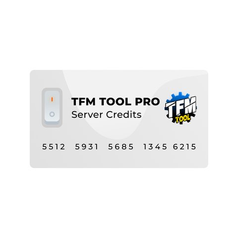 Créditos del servidor TFM Tool Pro